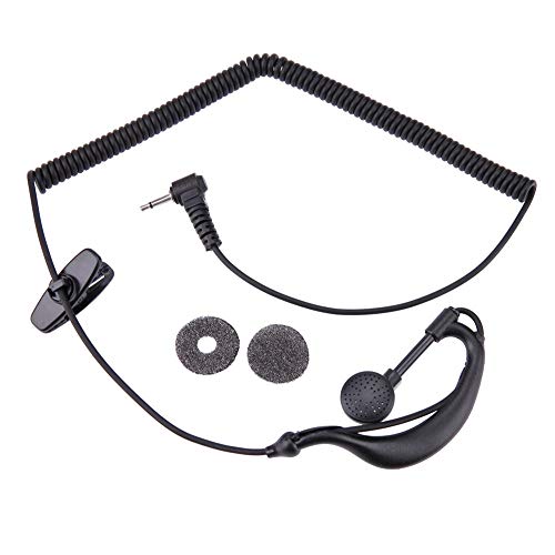 2.5mm G-Hook Earpiece Earphones 1 Pin in-Ear Portable Earphone for Motorola GP2000 ICOM IC-U16 for Police/Military/Bouncers