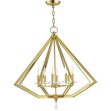 Load image into Gallery viewer, Livex Lighting 50668-02 Chandelier, Polished Brass
