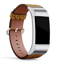 Load image into Gallery viewer, Q-Beans Watchband, Compatible with Fitbit Charge 2, Replacement Leather Band Bracelet Strap Wristband Accessory // Celtic Knot Infinity Pattern
