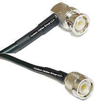 Load image into Gallery viewer, 15 feet RFC195 KSR195 Silver Plated BNC Male Angle to TNC Male RF Coaxial Cable
