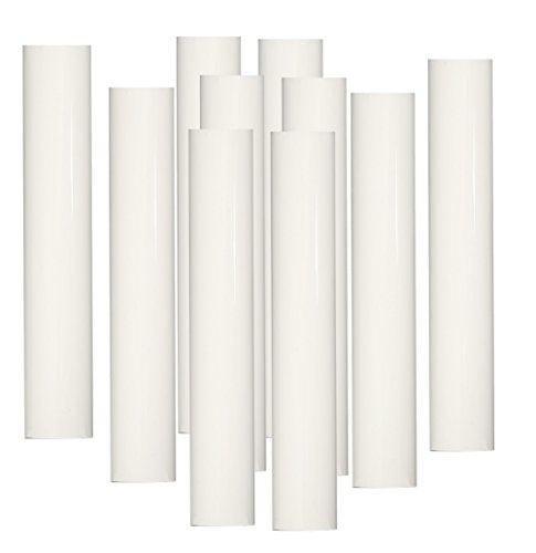 Lighthouse Industries Set of 10 pc 5 Inch Tall White Candelabra Base Thin 3/4