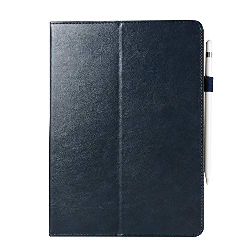 Jennyfly iPad Pro 10.5 Cover,Folio Flip Stand Luxury PU Leather Hand Strap Business Case Auto Sleep/Wake with Apple Pencil Holder Card Slots Smart Cover for iPad Pro 10.5 -Dark Blue