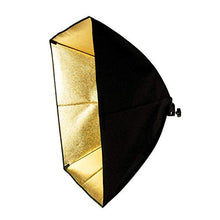Load image into Gallery viewer, Limo Studio Photography Light Holder with 24&quot; x 16&quot; Gold Softbox Reflector, TEMAGG2829

