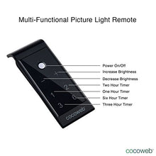Load image into Gallery viewer, Cocoweb 10&quot; LED Classic Picture Light with Remote Control Kit - ALEDV-10RG-REC

