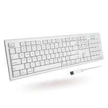 Load image into Gallery viewer, Macally Full-Size USB Wired Keyboard for Mac Mini/Pro, iMac Desktop Computer, MacBook Pro/Air Desktop w/ 16 Compatible Apple Shortcuts, Extended with Number Keypad, Rubber Domed Keycaps - Spill Proof

