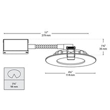 Load image into Gallery viewer, Bazz Slim Round Integrated LED Recessed Lighting Kit Easy Installation, Energy Efficient, Dimmable, Damp Location, Brushed Chrome Trim
