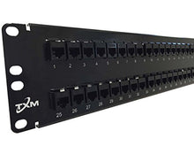 Load image into Gallery viewer, JPM810A-R2 EQUIVALENT TXM 48 PORT CAT5e FEED THROUGH PATCH PANEL
