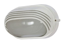 Load image into Gallery viewer, Nuvo Lighting 60/522 Bulkhead 1-Light Oval Hood 60W A19, Semi Gloss White
