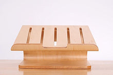 Load image into Gallery viewer, Xtenzi Xtenzi Universal Desktop Shelf Wood Stand Desk Display Holder for Apple MacBook Pro/MacBook air 15&quot; 13&quot; 11&quot; (Brich)
