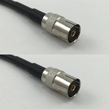 Load image into Gallery viewer, 12 inch RG188 DVB TV Pal Female to DVB TV Pal Female Pigtail Jumper RF coaxial cable 50ohm Quick USA Shipping
