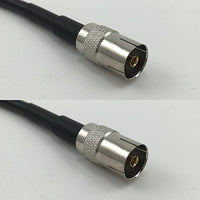 12 inch RG188 DVB TV Pal Female to DVB TV Pal Female Pigtail Jumper RF coaxial cable 50ohm Quick USA Shipping