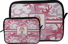 Load image into Gallery viewer, Pink Camo Tablet Case/Sleeve - Large (Personalized)
