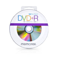 Load image into Gallery viewer, Memorex 99057 DVD+R 16x Discs, 10 Pack

