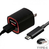 18W Adaptive Fast Home Charger 6ft Type-C Turbo USB Cable Adapter Wall Travel AC Power Long USB-C Data Wire [Black] for ZTE Blade X MAX, Grand X Max 2, X3, X4, Duo LTE, XL, ZMax Pro Z981