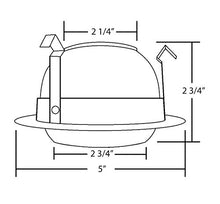 Load image into Gallery viewer, Nicor Lighting 4 Inch Oil Rubbed Bronze Adjustable Eyeball Trim, For 4 Inch Housings (19506 Ob Ob)
