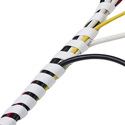 D-Line Cable Spiral Wrap, Cable Management Solution to Organize Bundles of Cords 0.4