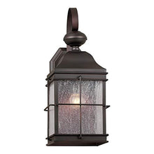 Load image into Gallery viewer, Forte 1807-01-32 16.5&quot; One Light Outdoor Wall Lantern, Antique Bronze Finish with Clear Seeded Glass
