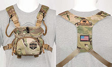 Load image into Gallery viewer, Alaska Guide Creations Kodiak CUB | Binocular Harness Chest Pack for Hiking and Hunting | Compact Utility Bag (Kryptek)
