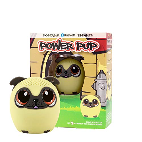 My Audio Pet Mini Bluetooth Animal Wireless Speaker for Kids of All Ages - True Wireless Stereo  Pair with Another TWS Pet for Powerful Rich Room-Filling Sound (Power Pup)