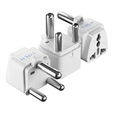 Load image into Gallery viewer, Ceptics South Africa Travel Plug Adapter (Type M) - 3 Pack [Grounded &amp; Universal] (GP-10L-3PK)
