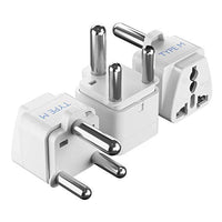 Ceptics South Africa Travel Plug Adapter (Type M) - 3 Pack [Grounded & Universal] (GP-10L-3PK)