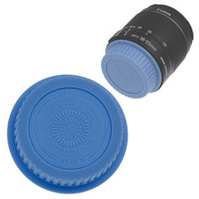 Load image into Gallery viewer, Fotodiox Designer (Blue) Lens Rear Cap Compatible with Canon EOS EF and EF-S Lenses

