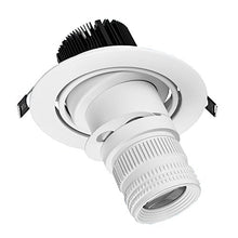 Load image into Gallery viewer, LUMINTURS 10W COB LED Ceiling Picture Spot Wall Project Focus Lamp Adjustable Fixture Light White-Finish Warm White
