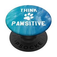 Dog Paw Print Pop Up Cellphone Socket Holder,Teal Aqua Blue