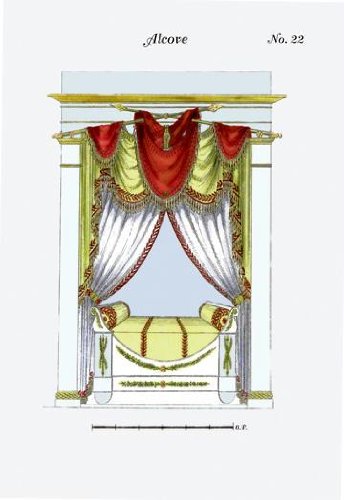 French Empire Alcove Bed No. 22 12x18 Giclee On Canvas