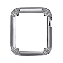 Load image into Gallery viewer, SKYB Pave Corners Silver Protective Jewelry Case for Apple Watch Series 1, 2, 3, 4, 5 Devices - 42mm
