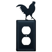 Load image into Gallery viewer, Village Wrought Iron Rooster- Single Outlet Cover
