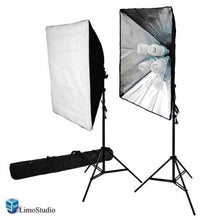 Load image into Gallery viewer, LimoStudio 1600Watts Photography Photo Video Studio 20&quot; x 28&quot; Softbox Lighting Continuous Light Kit with Carry Bag, AGG817V2

