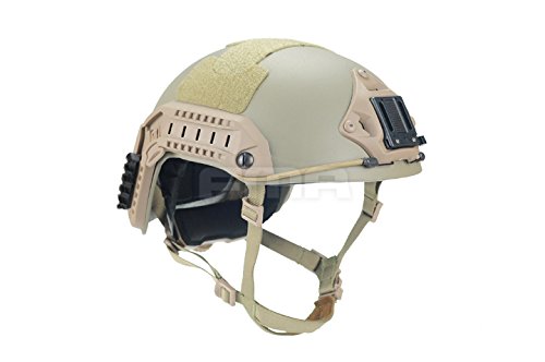 Adjustable Maritime 10 Level of Kevlar Fibre Protective Helmet Tan DE L/XL