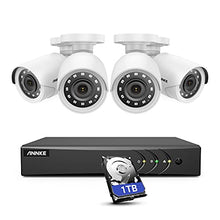 Load image into Gallery viewer, ANNKE 5MP lite Wired Security Camera System, 5-in-1 H.265+ 8CH DVR with 1 TB Hard Drive and (4) 1080p Weatherproof HD-TVI Surveillance Bullet Cameras, 100 ft Night Vision, Instant Email Alert  E200
