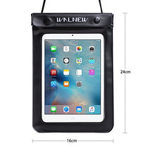 Load image into Gallery viewer, WALNEW Universal Waterproof eReader Protective Case Cover for Amazon Kindle Oasis/Paperwhite/Kindle 2019/Keyboard/Kindle Fire 7, Kobo Touch,Nook Simple Touch, iPad Mini, Black
