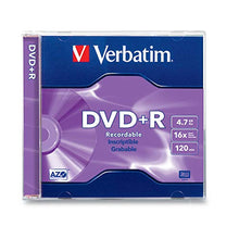 Load image into Gallery viewer, VERBATIM 94916 DVD+R 16X 4.7GB Branded Jewel Case 1pk
