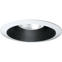 Progress Lighting P8075 31 Transitional Long Neck Baffle Trim Collection In Black Finish, 7 3/4 Inch