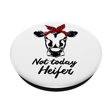 Load image into Gallery viewer, Not today Heifer, Cow With Red Bandana Sarcastic PopSockets PopGrip: Swappable Grip for Phones &amp; Tablets
