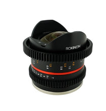 Load image into Gallery viewer, Rokinon 8mm T3.1 UMC Cine Fisheye II Lens for Sony E-Mount (NEX) Cameras (CV8MBK31-E)
