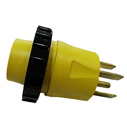 Parkworld 691708 RV 50A Adapter 14-50P Male to Shore Power 30A L5-30R Female with Locking Ring with Locking Ring
