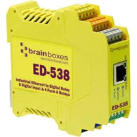 Brainboxes ED-538 ETHERNET TO DIGITAL IO RELAY 8 DIGITAL INPUT & 4 FORM A RELAYS