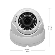 Load image into Gallery viewer, 1080P Dome Security Camera with Metal Housing and Great Night Vision White
