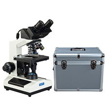 Load image into Gallery viewer, OMAX 40X-2500X Built-in 3.0MP Digital Compound LED Binocular Microscope + Aluminum Carrying Case
