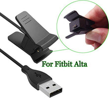 Load image into Gallery viewer, Charger for Fitbit Alta, KingAcc Replacement USB Charging Cable Cord Charger Cradle Dock Adapter for Fitbit Alta, Fitness Tracker Wristband Smart Watch (3Foot/1meter, 2-Pack)
