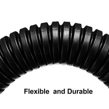 Load image into Gallery viewer, uxcell 5 M 12 x 15.8 mm PP Flexible Corrugated Conduit Tube for Garden,Office Black
