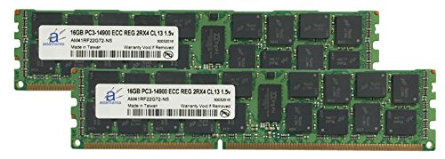 Adamanta 32GB (2x16GB) Server Memory Upgrade for Dell PowerEdge R620 DDR3 1866Mhz PC3-14900 ECC Registered 2Rx4 CL13 1.5v