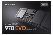 Load image into Gallery viewer, SAMSUNG (MZ-V7E500BW) 970 EVO SSD 500GB - M.2 NVMe Interface Internal Solid State Drive with V-NAND Technology, Black/Red
