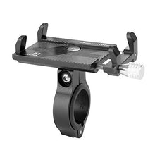 Load image into Gallery viewer, VGEBY Bike Phone Mount, Aluminum Alloy Mountain Bicycle Handlebar Phone Holder GPS Clip Stand (Black)
