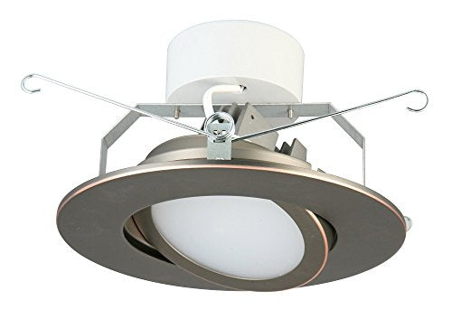 Lithonia Lighting 6G1ORB LED 3000K 90CRI M6 Dimmable 6-Inch LED Retrofit Gimbal, 790 Lumens, 120 Volts, 11 Watts, Damp Listed, Oil-Rubbed Bronze