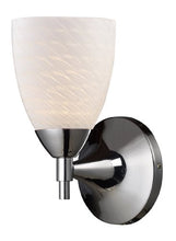 Load image into Gallery viewer, Elk 10150/1PC-WS Celina 1-Light Sconce in Polished Chrome with White Swirl Glass
